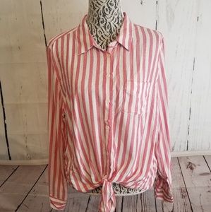Red striped blouse